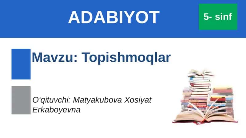 Topishmoqlar