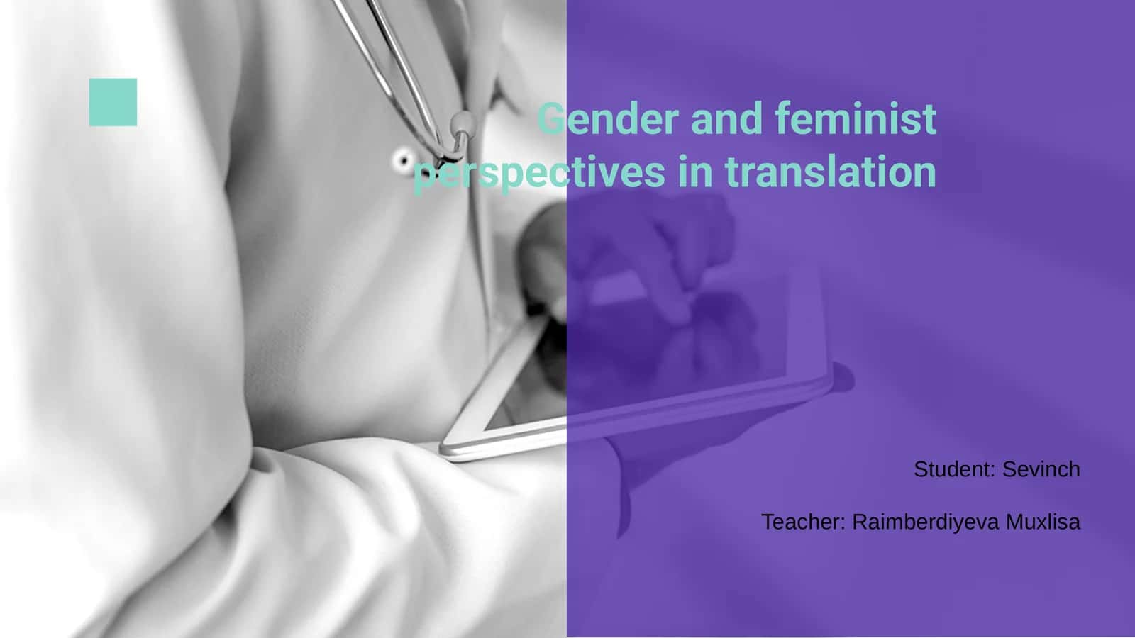 Gender and feminist perspectives in translation