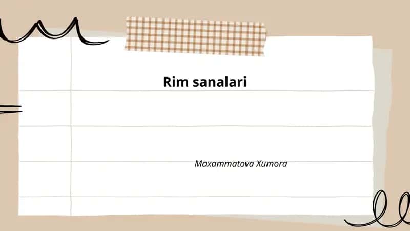 Rim sanalari