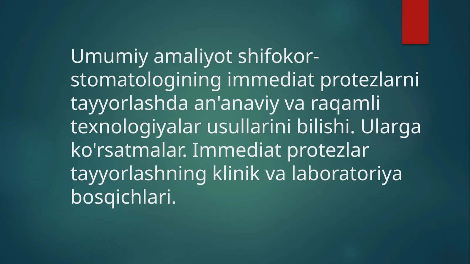 Immediat protez