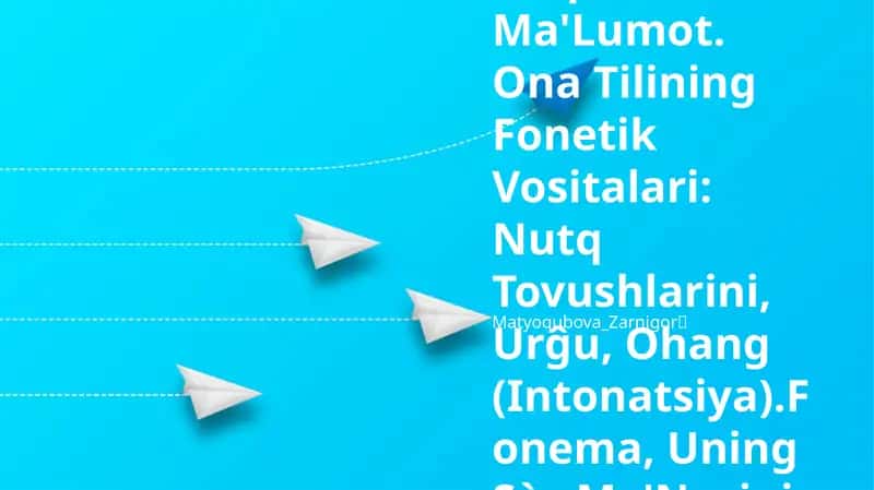 Fonetika va fonologiya
