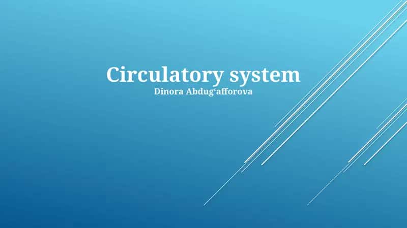 Circulatory system