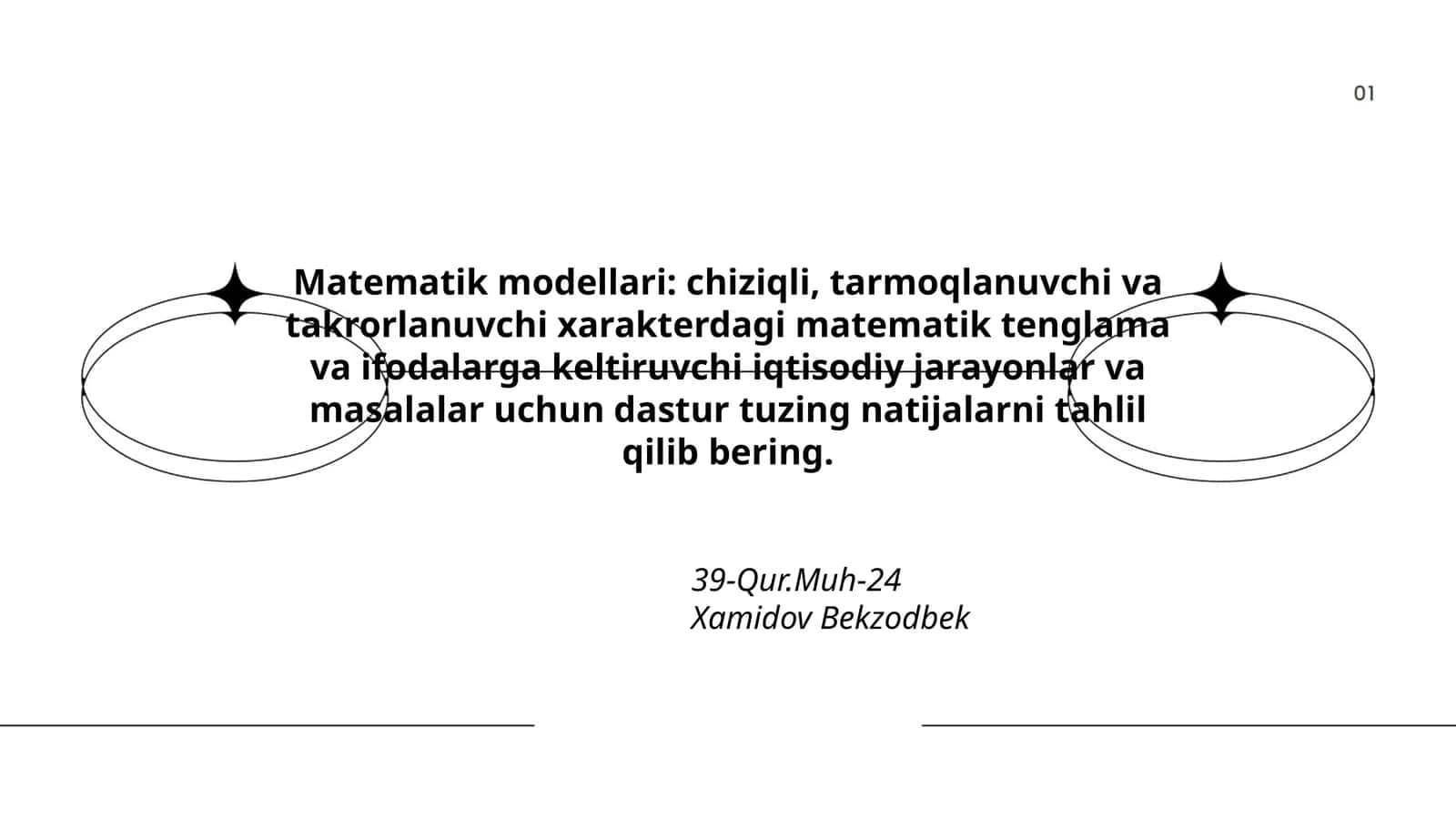 Matematik modellari