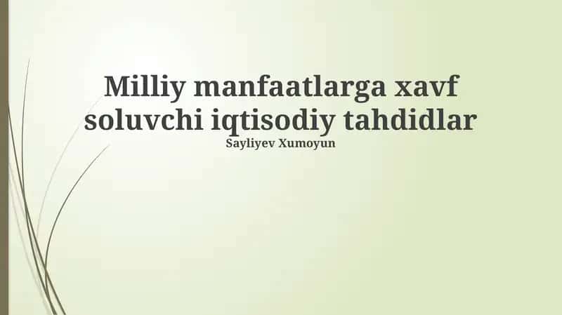 Global savdo urushlari va milliy manfaatlar