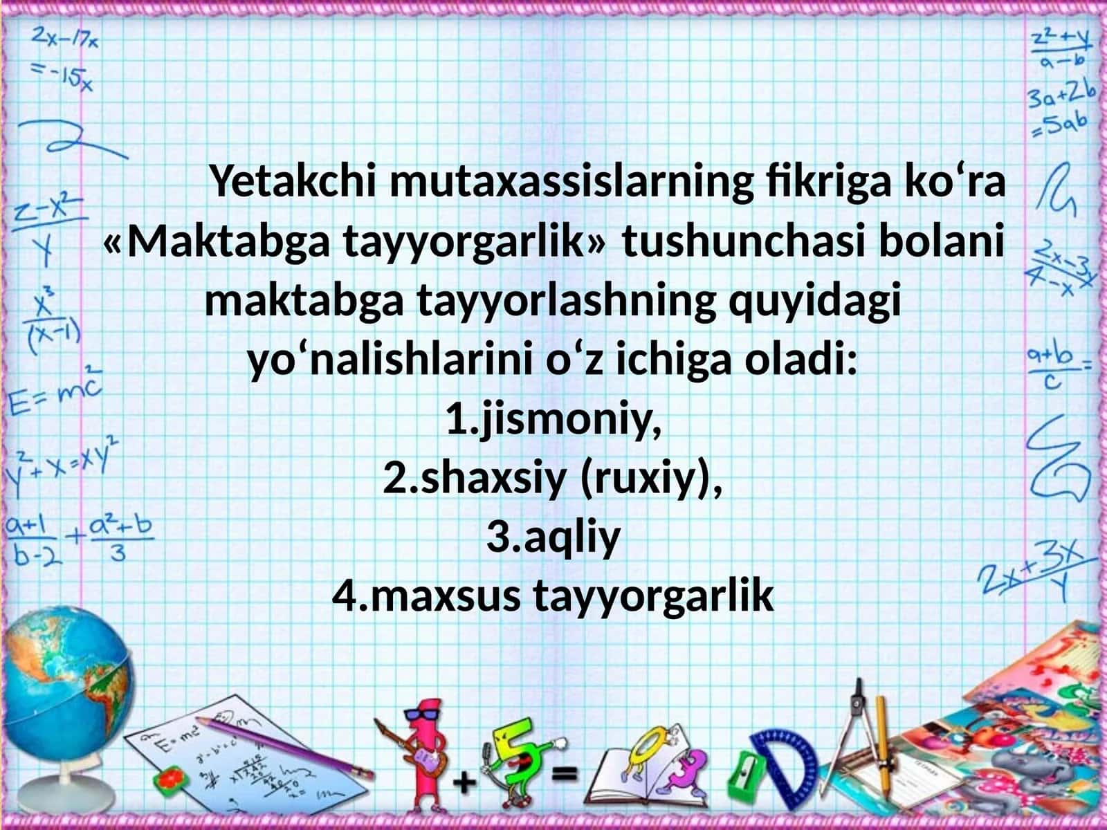 Maktabga tayyorgarlik