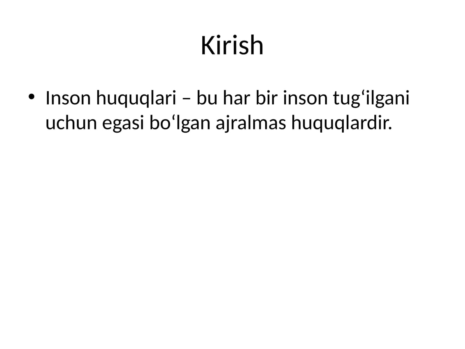 Inson huquqlari