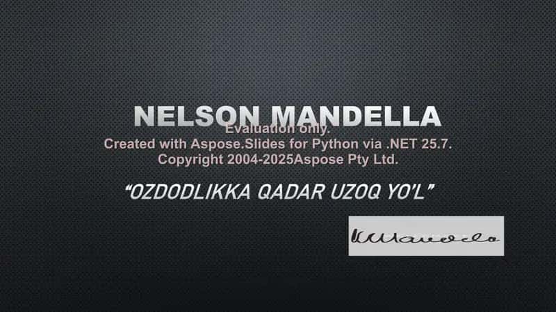 Nelson Mandella