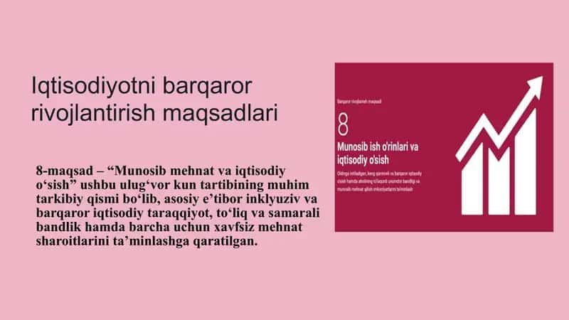 Iqtisodiyotni barqaror rivojlantirish
