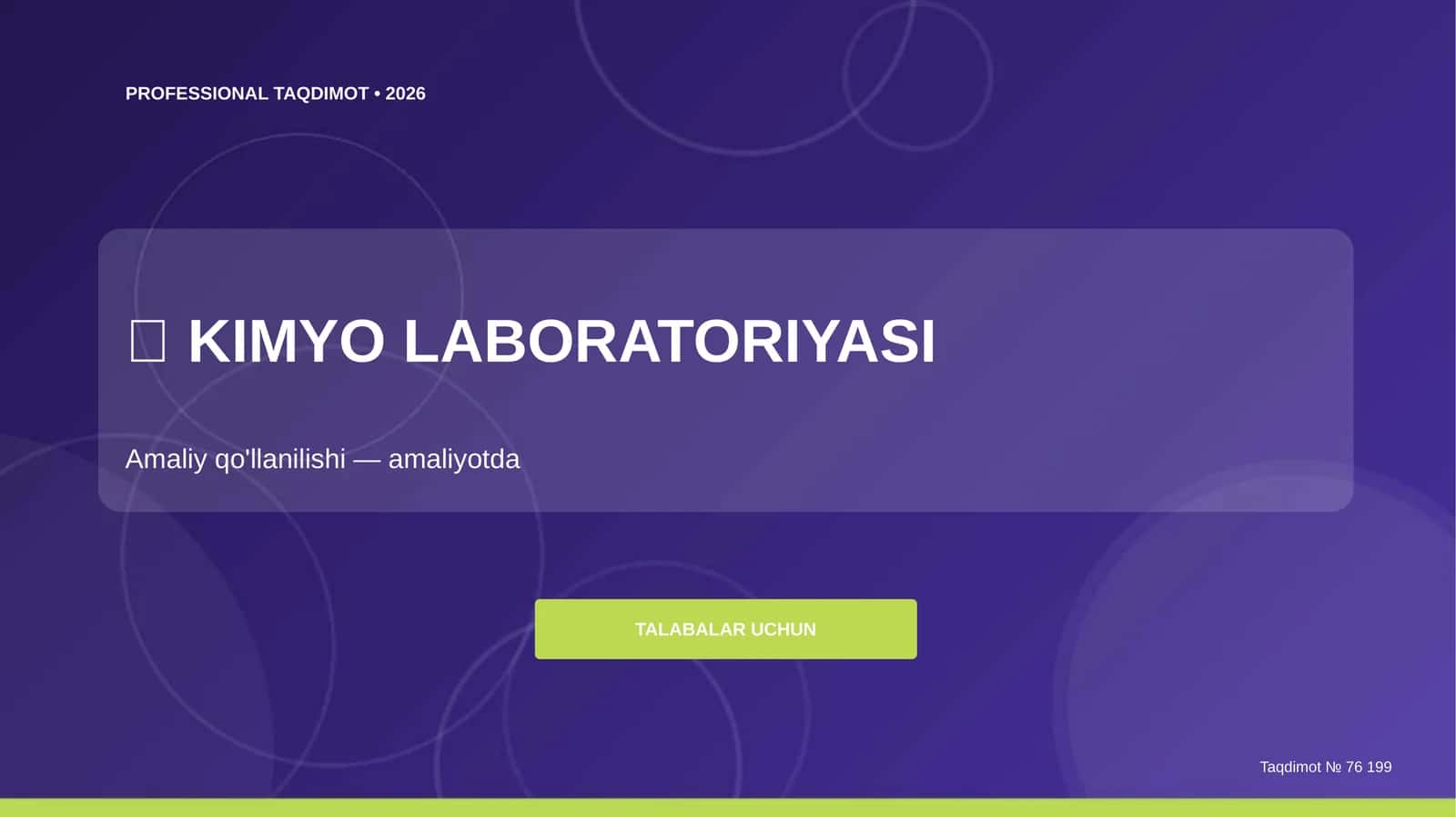KIMYO LABORATORIYASI