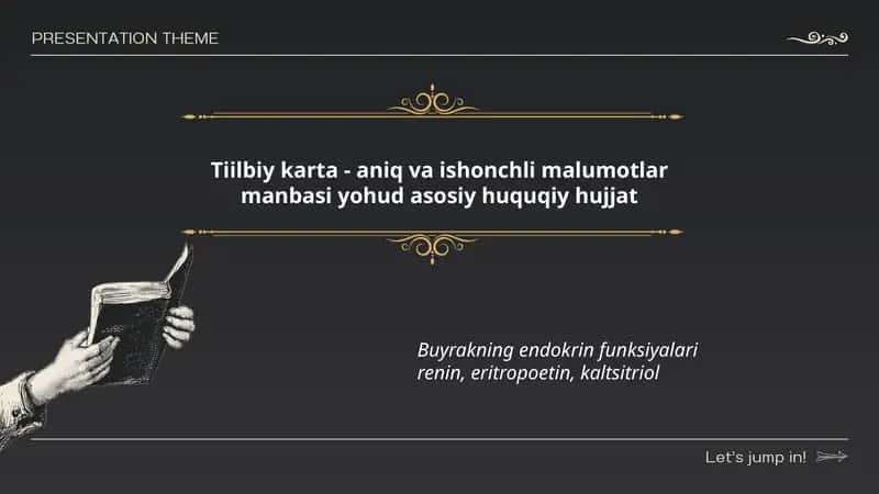 Buyrakning endokrin funksiyalari