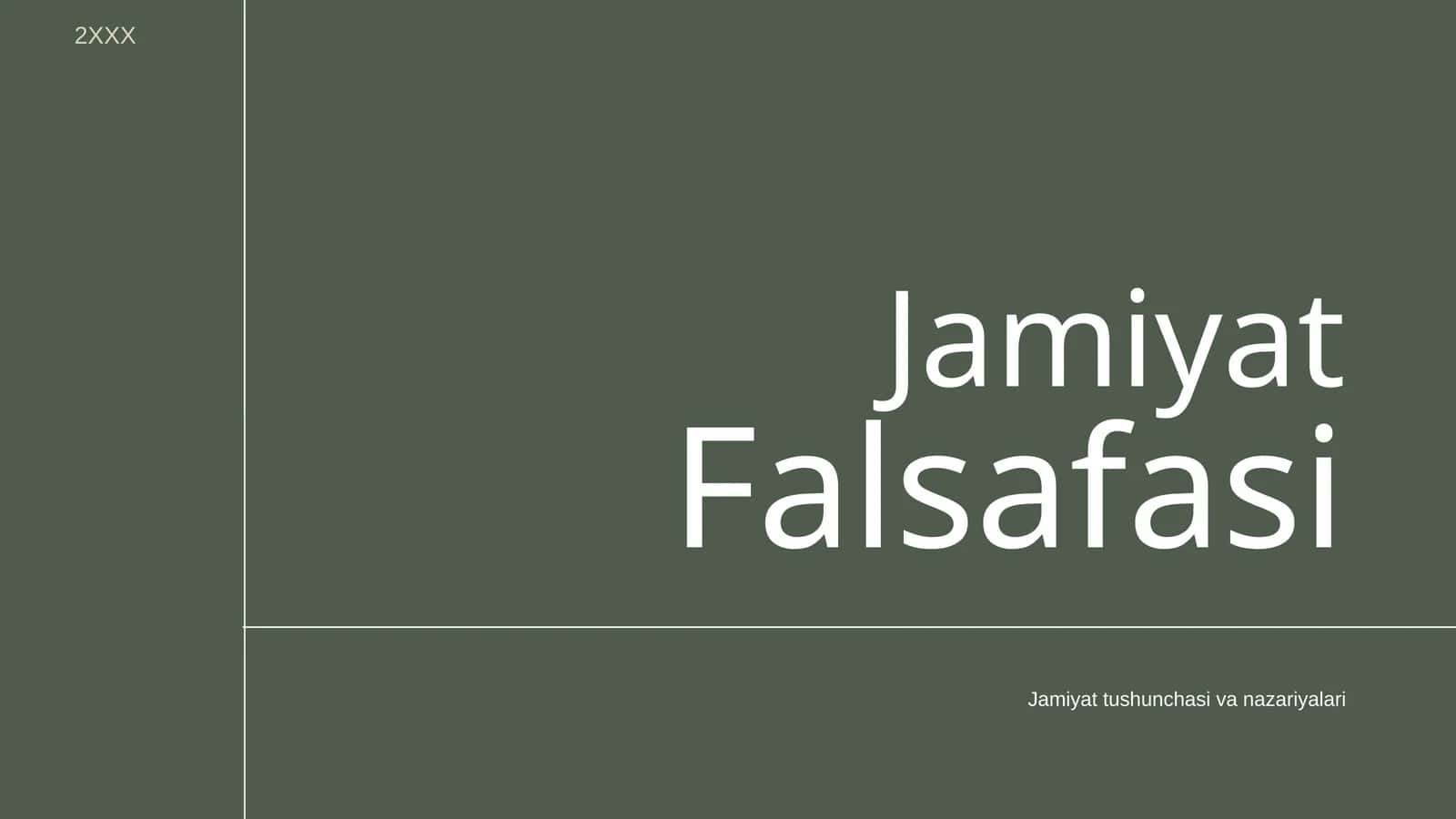 JamiyatFalsafasi