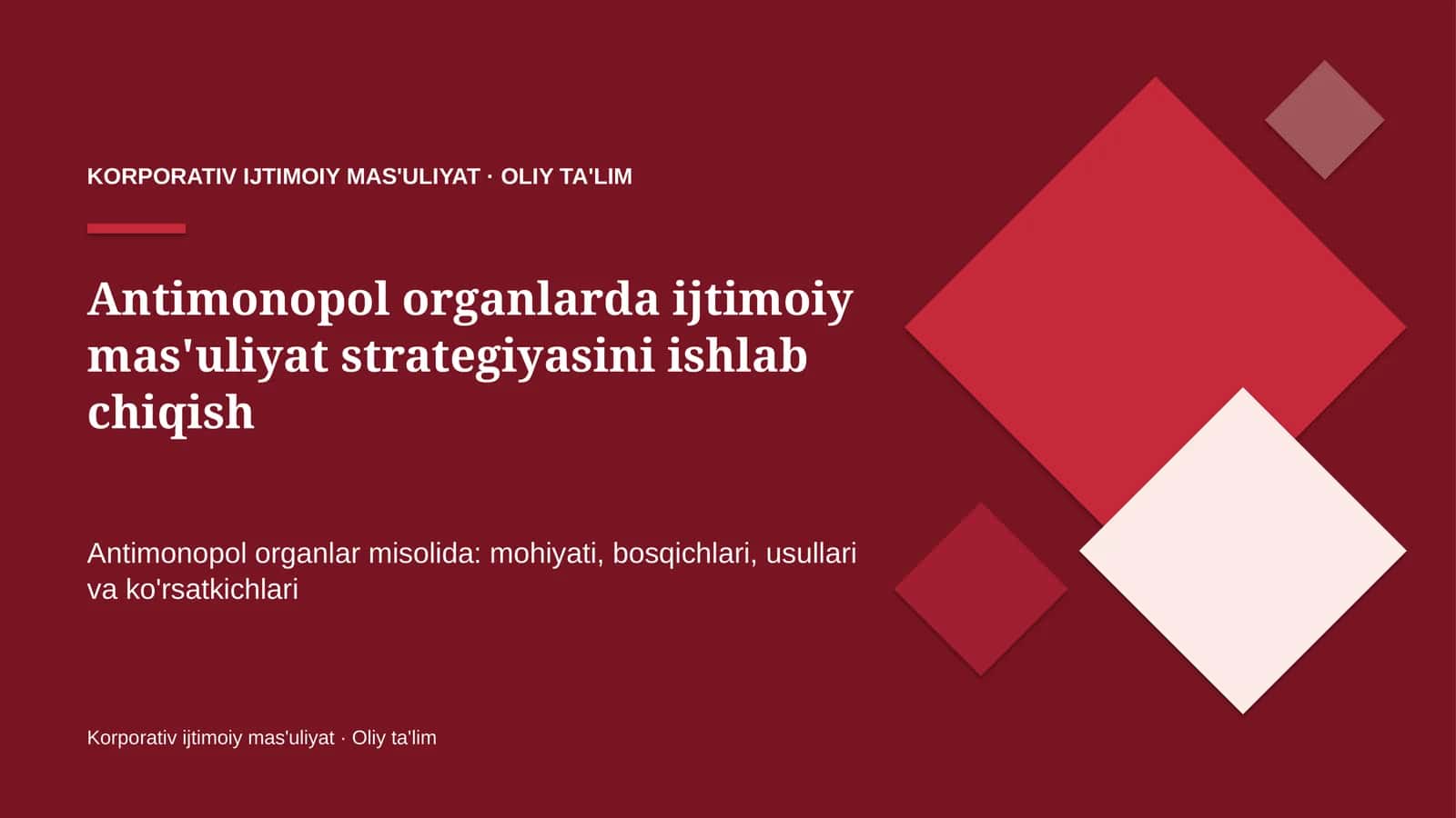 antimonopol organlarda ijtimoiy mas'uliyat strategiyasini ishlab chiqish 9253