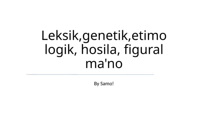 Majozli ma'no va hosilalar