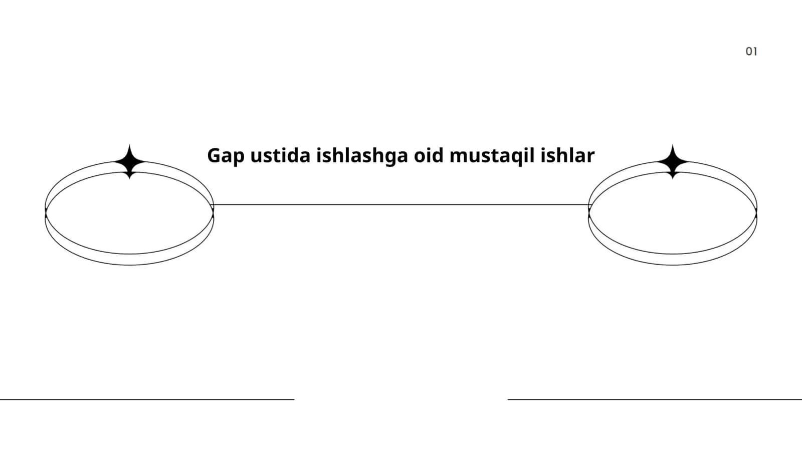 Gap ustida ishlashga oid mustaqil ishlar