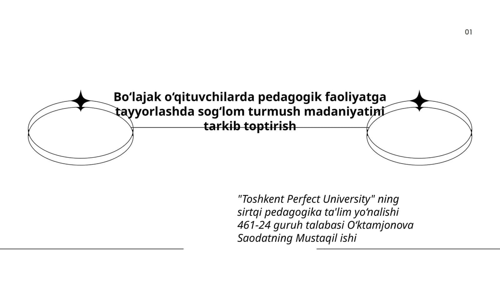 Bo'lojak o'qituvchilarda pedagogik faoliyatga tayyorlashda sog'olm turmush madaniyatini tarkib toptirish