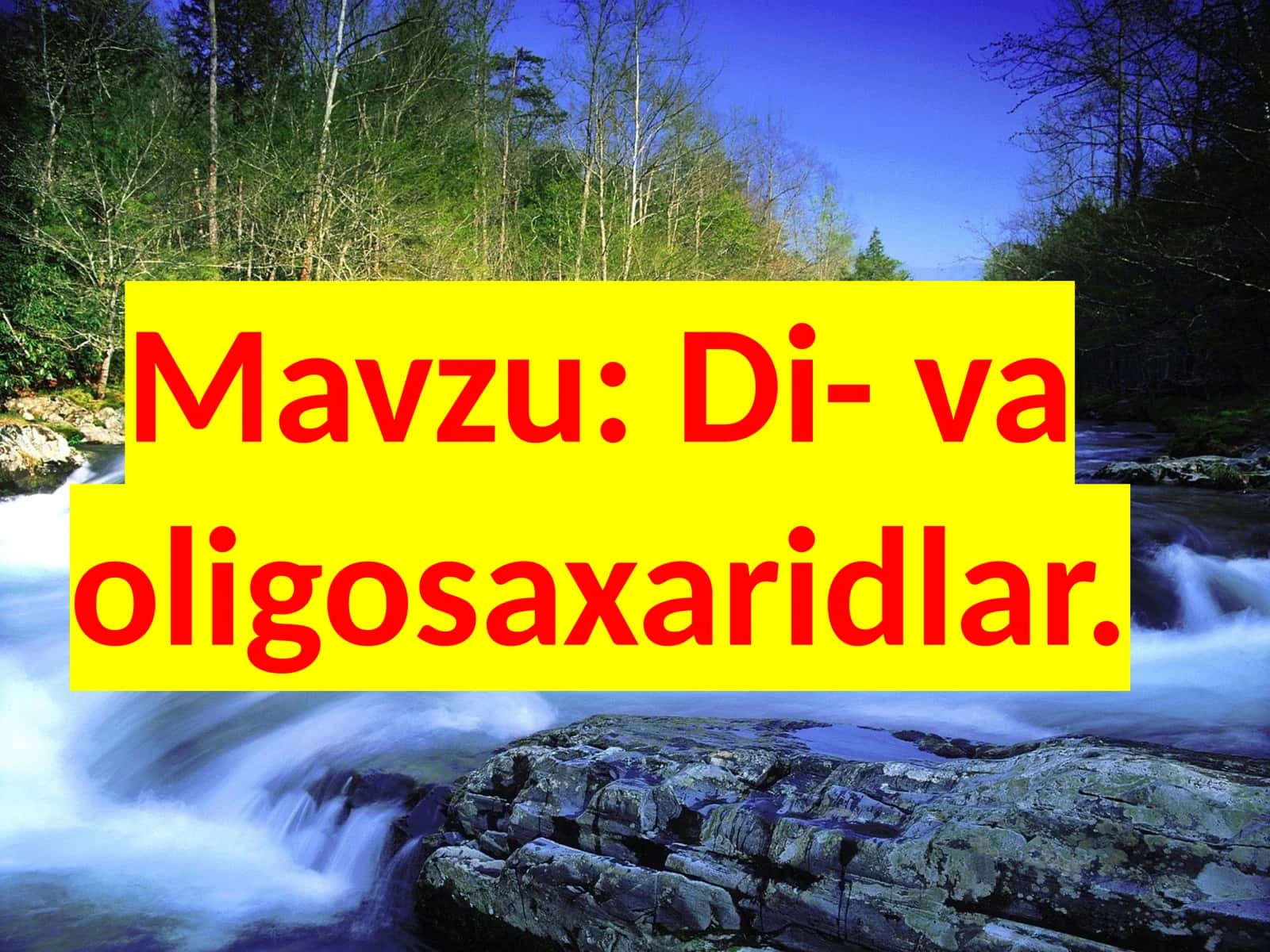 Di-va oligosaxaridlar