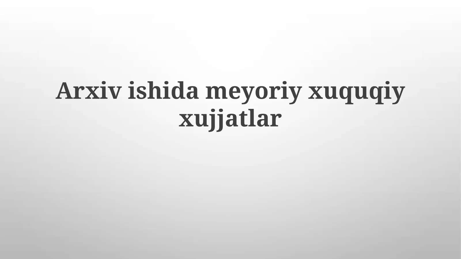 Sistema Arxitekturasi