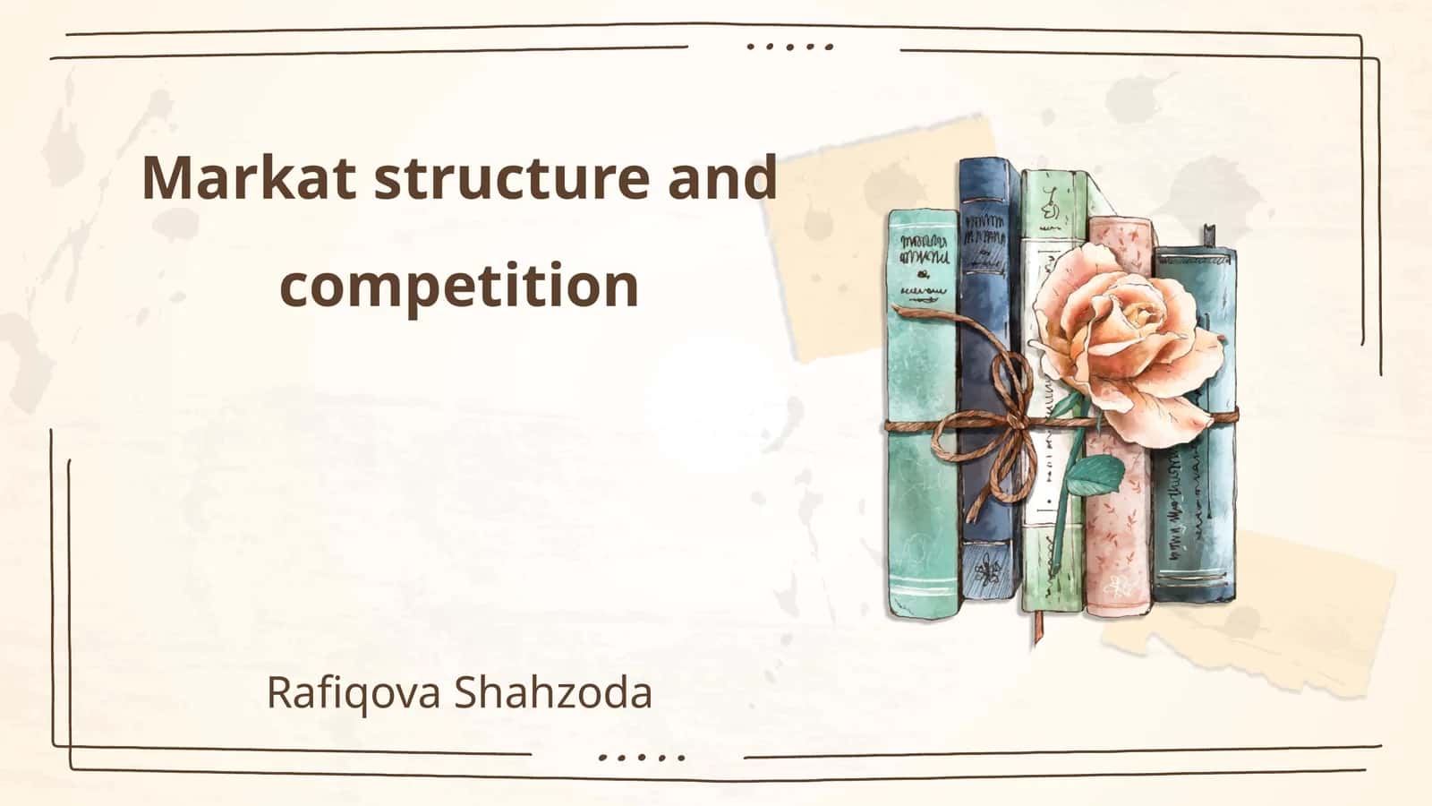 Markat structure and competition