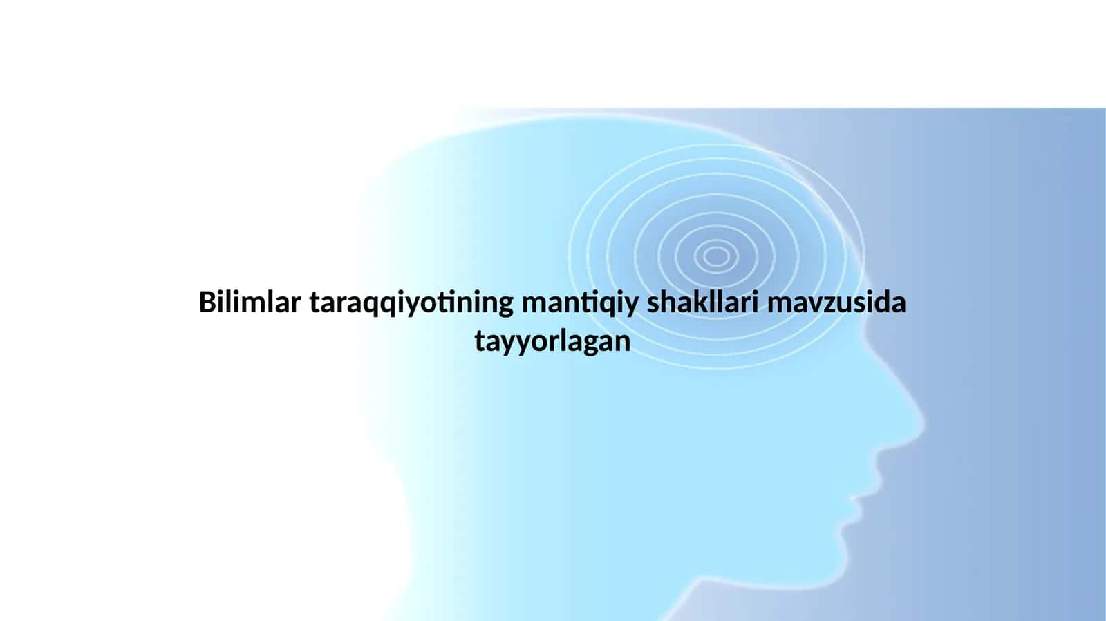Bilimlar taraqqiyotining mantiqiy shakllari