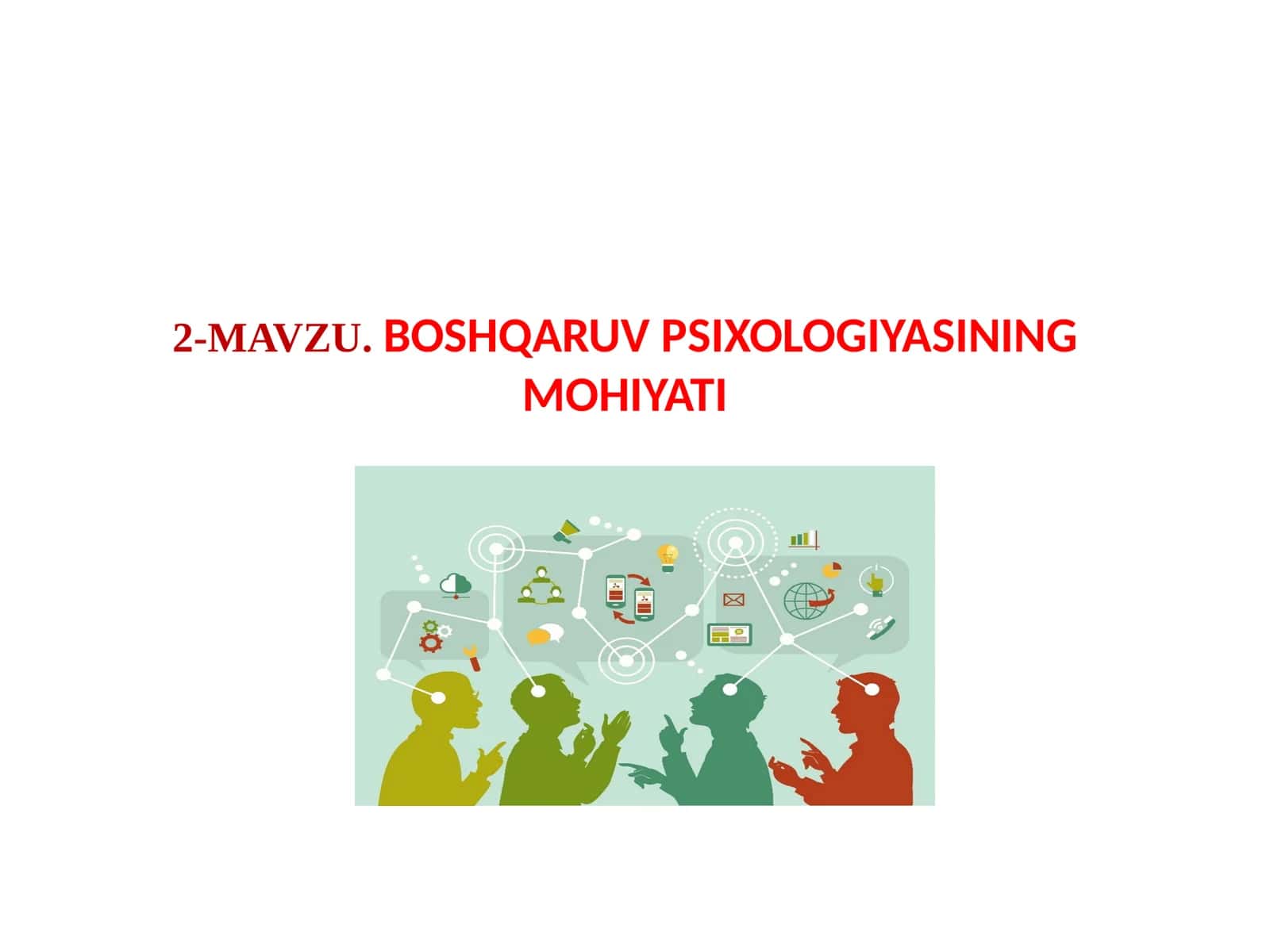 BOSHQARUV PSIXOLOGIYASINING MOHIYATI