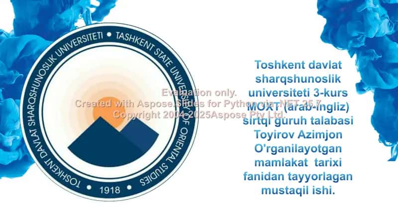 VII-XIII asrlarda Markaziy Osiyodagi etnik jarayonlar va urug‘lar tarixi