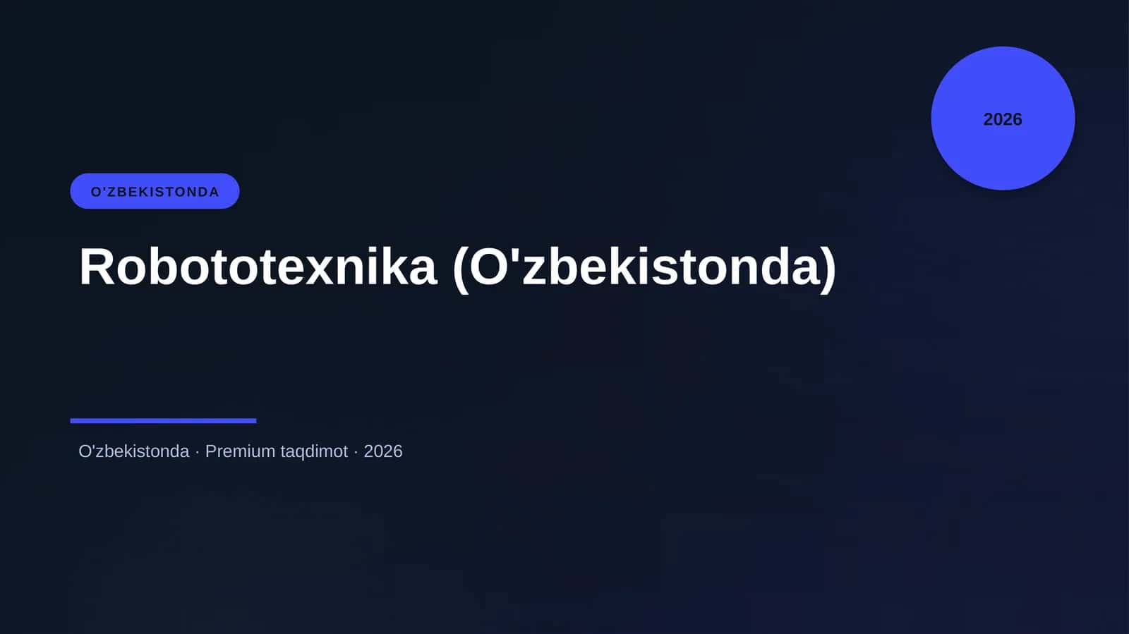 Robototexnika (O'zbekistonda)