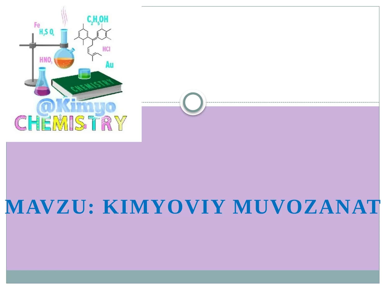 Kimyoviy muvozanat