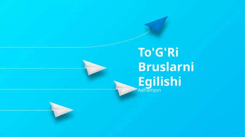 To'G'Ri Bruslarni Egilishi