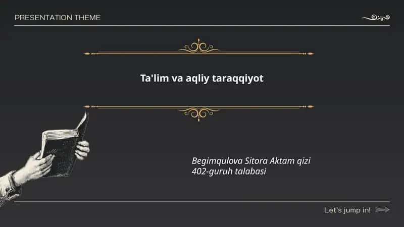 Zamonaviy ta'lim texnologiyalari