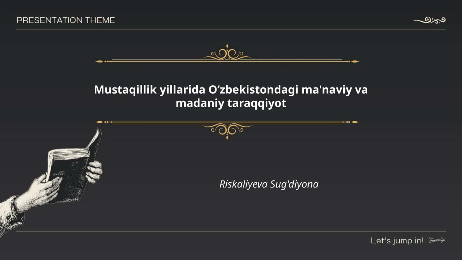 Mustaqillik yillarida O‘zbekistondagi ma'naviy va madaniy taraqqiyot
