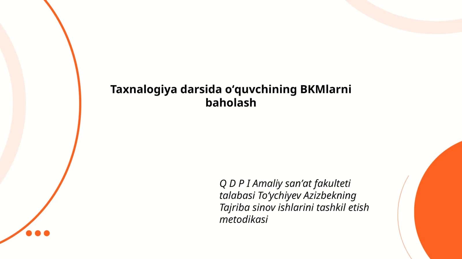 Baholash mezonlari