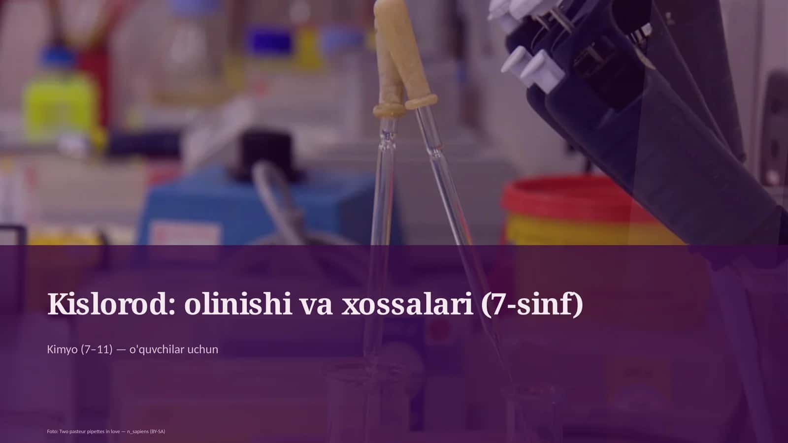 Kislorod: olinishi va xossalari (7-sinf) - Kimyo (7–11)