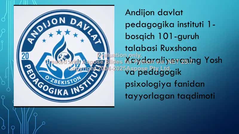 L.S. Vigotskiy va uning psixologik maktabi