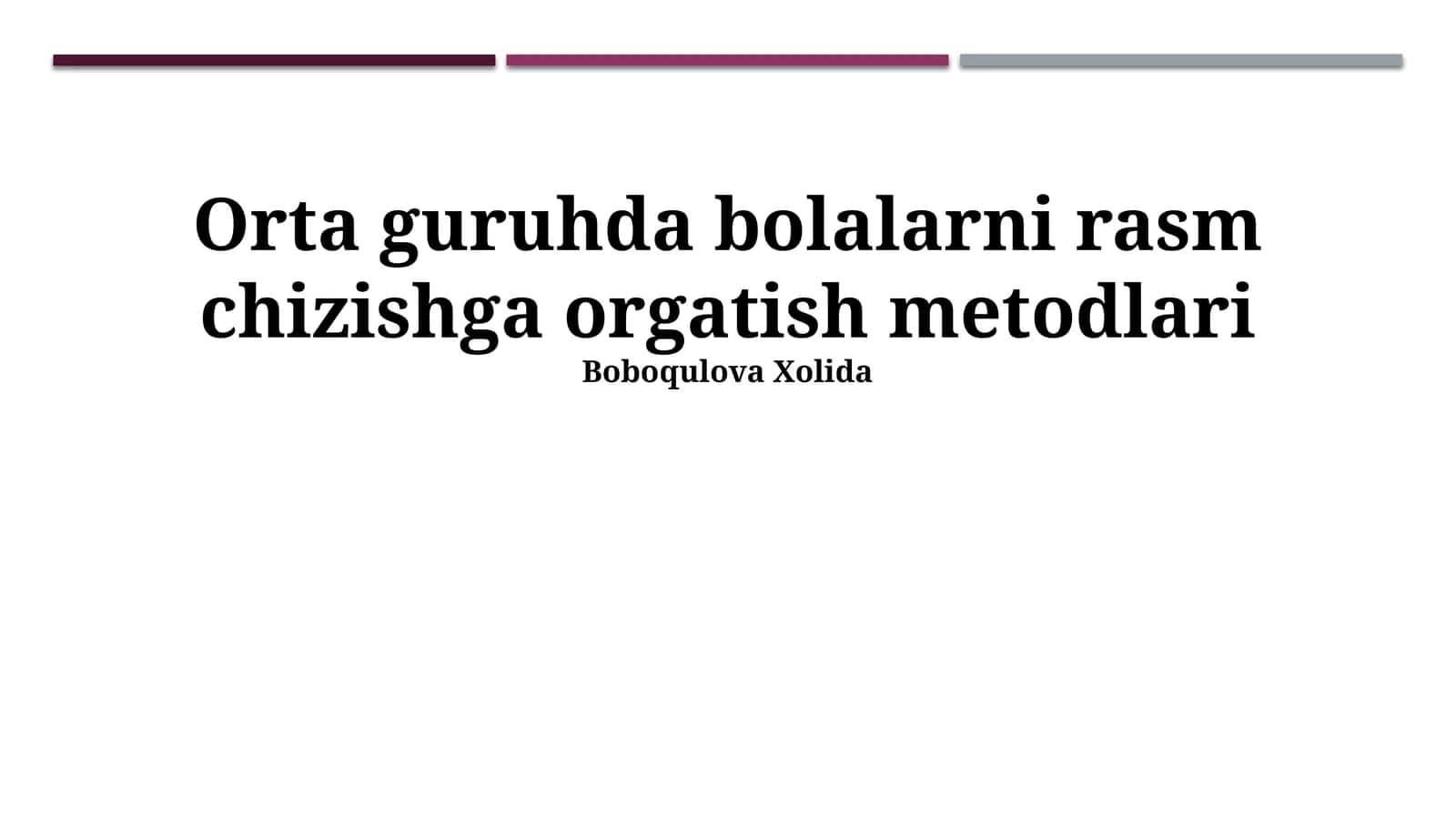 Yosh Bolalarga Chizishni O'rgatish Metodlari