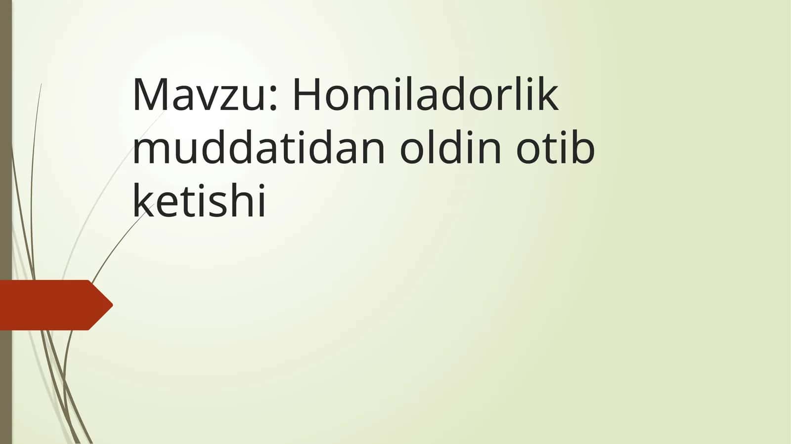 Homiladorlik muddatidan o'tishi