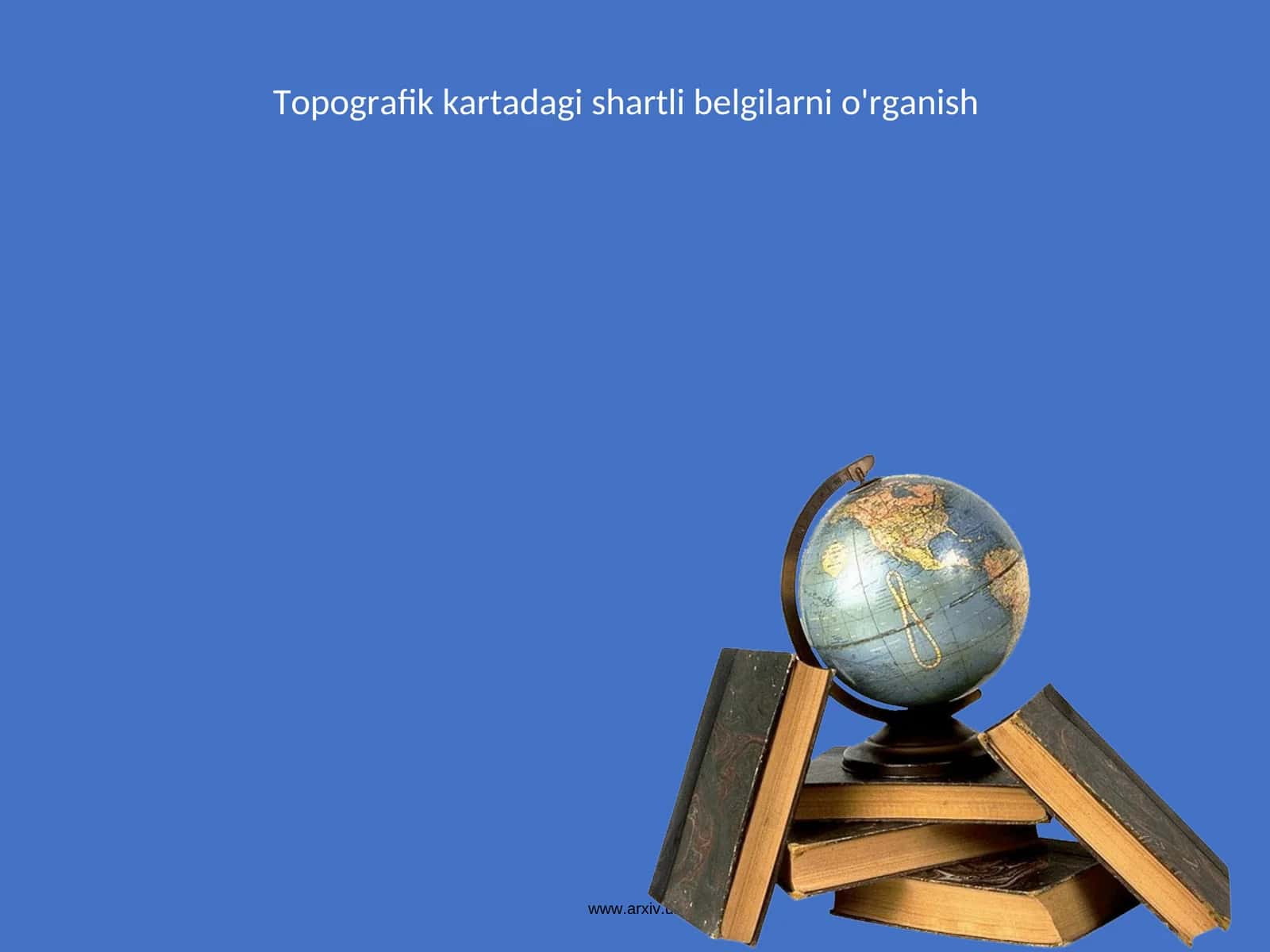 Kartadan foydalanish uchun shartli belgilar