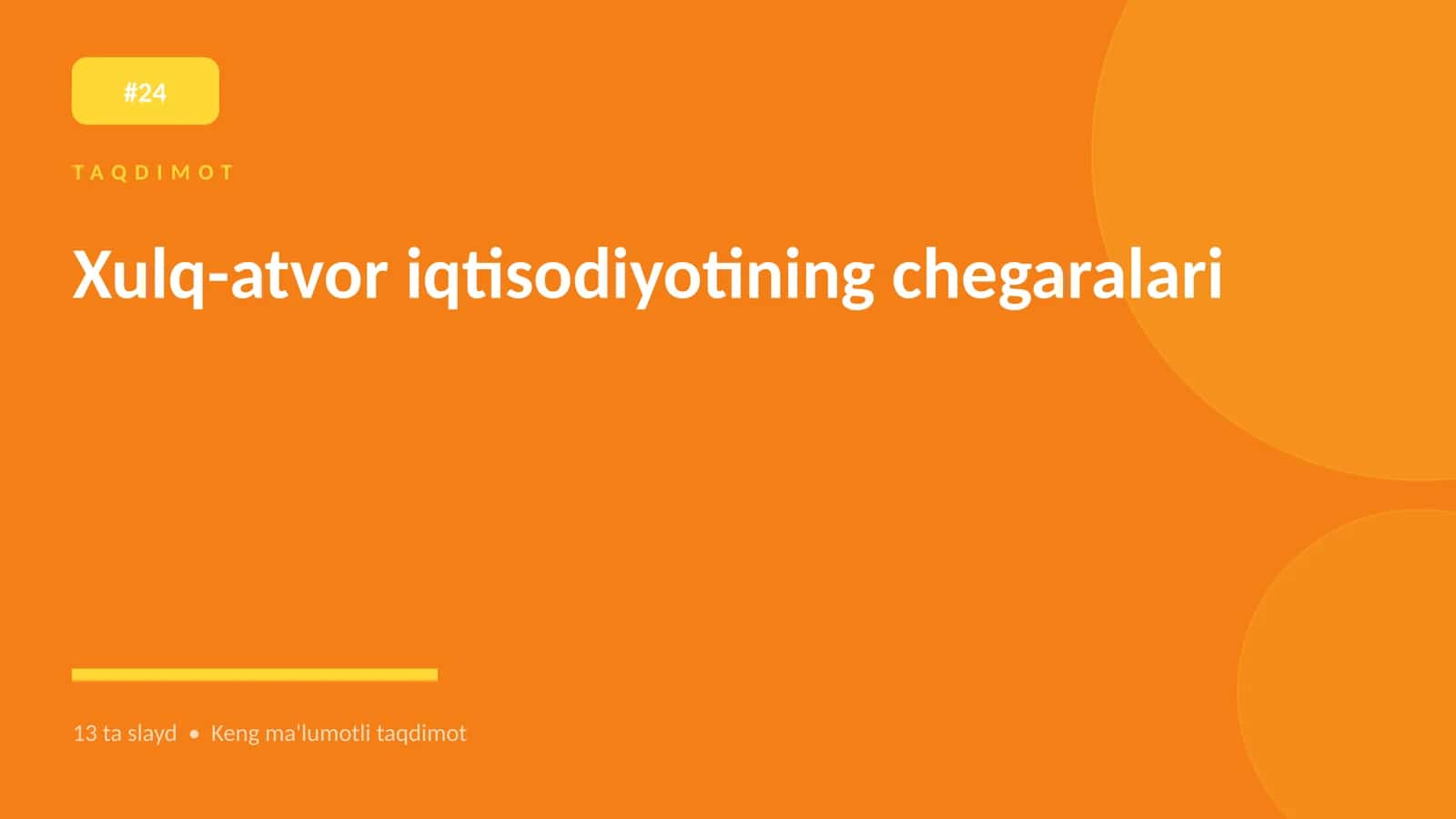 Xulq-atvor iqtisodiyotining chegaralari