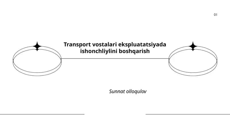 Transport vostalari ekspluatatsiyada ishonchliylini boshqarish
