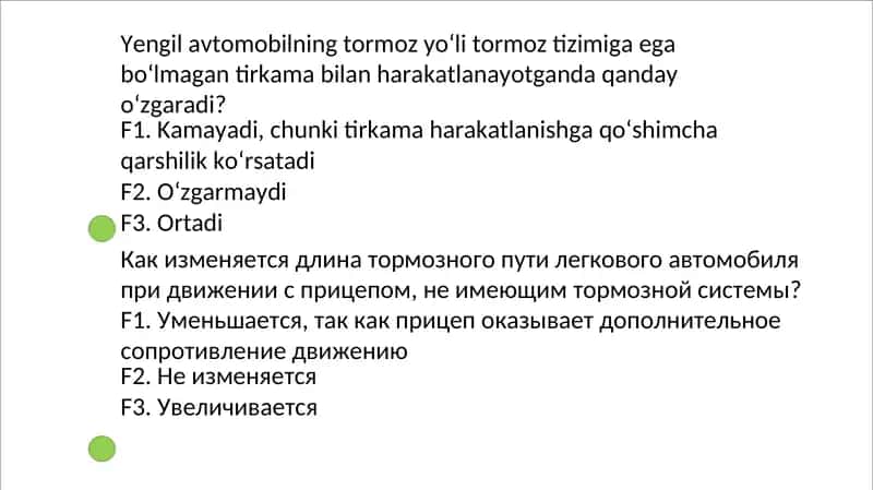 Avto test 300 ta savol javoblari bilan!