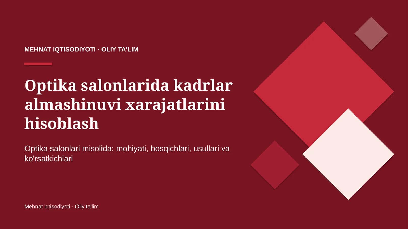 optika salonlarida kadrlar almashinuvi xarajatlarini hisoblash 9614