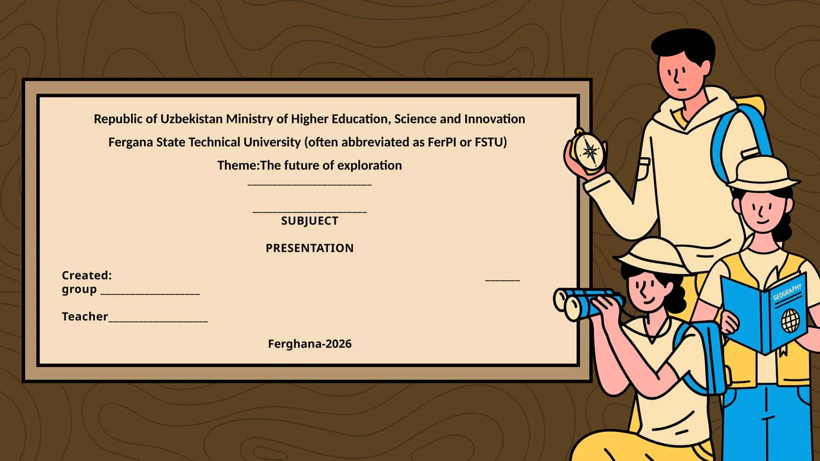 Thefuture of exploration