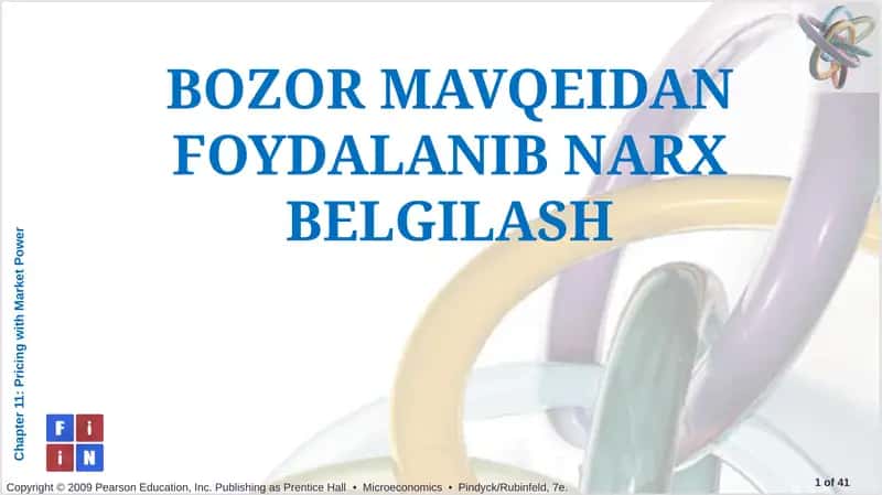 BOZOR MAVQEIDAN FOYDALANIB NARX BELGILASH