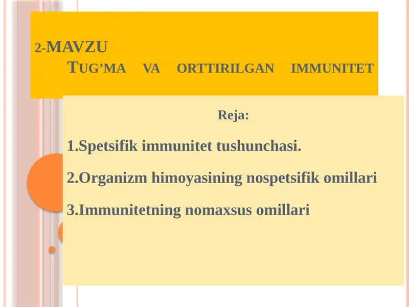 Tug’mava orttirilgan immunitet