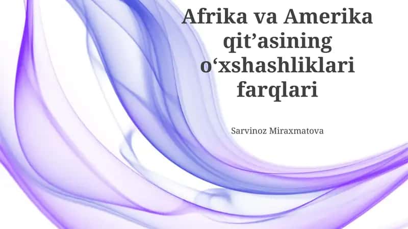 Qullik va Mustamlakachilikning Umumiy Tarixi