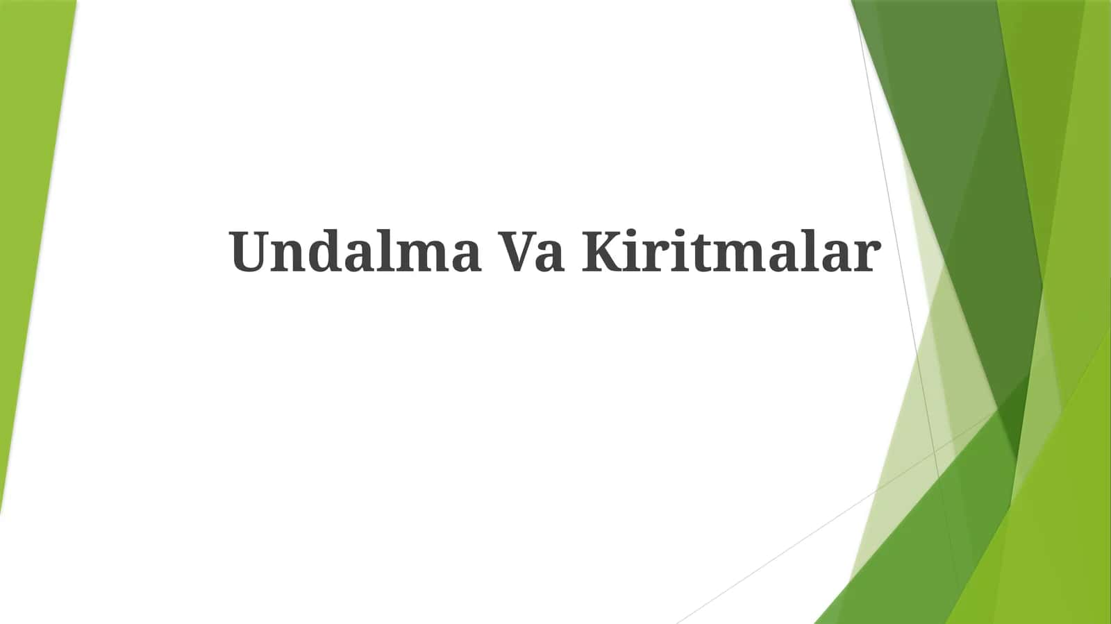UndalmaVaKiritmalar