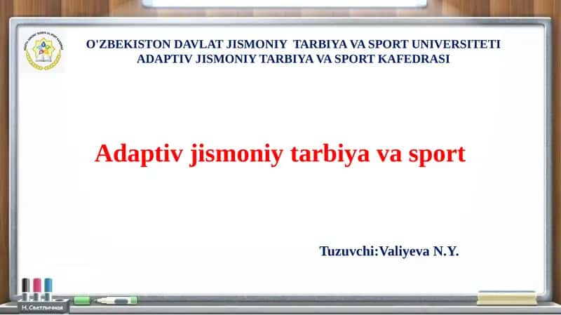 Adaptiv jismoniy tarbiya va sport
