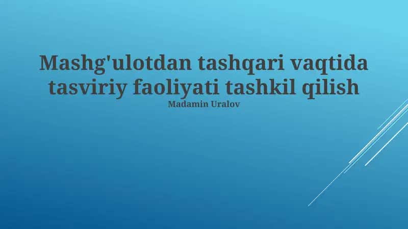 Tasviriy faoliyat kursi