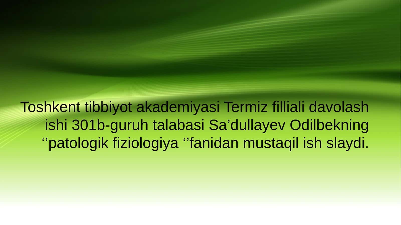 Gepatobiliar tizim patofiziologiyasi