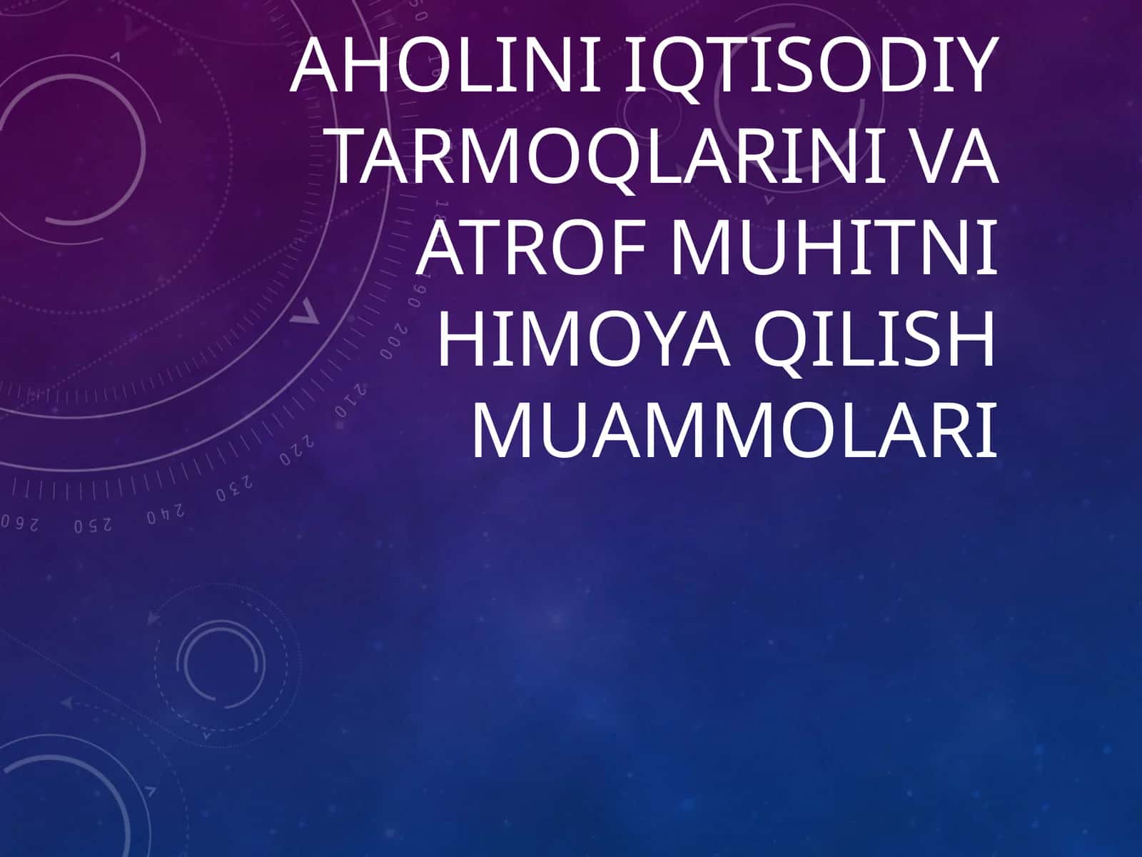 Qishloqxo'jaligi: Yervasuv muammosi
