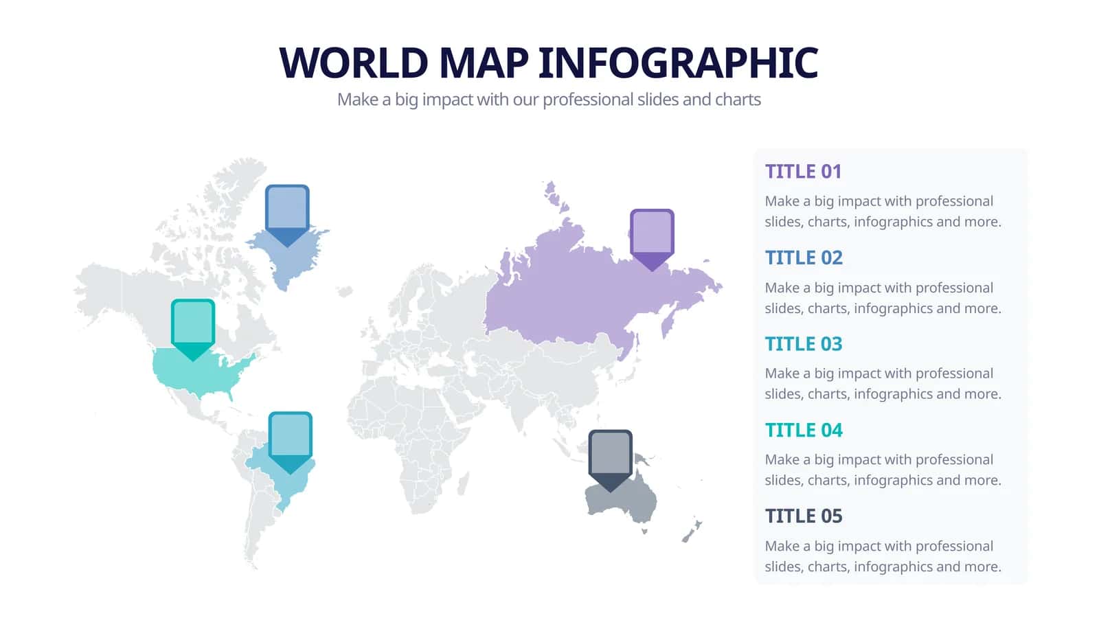 WORLD MAP INFOGRAPHIC